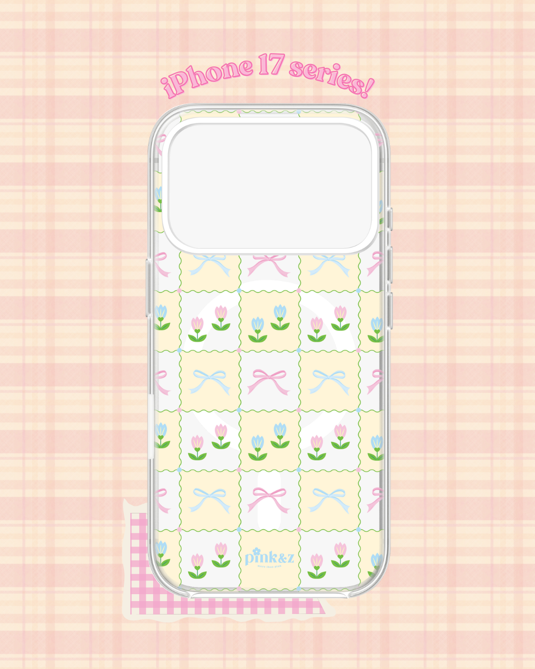 Tulip Bow Transparent Impact iPhone Case