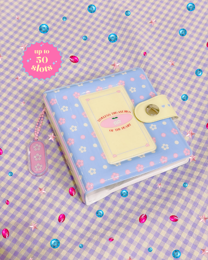 Periwinkle Flower Binder Album (with a mini keychain)