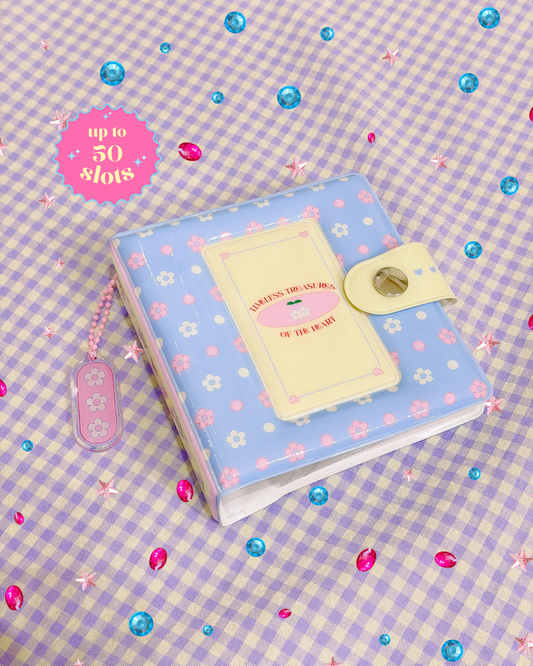 Periwinkle Flower Binder Album (with a mini keychain)