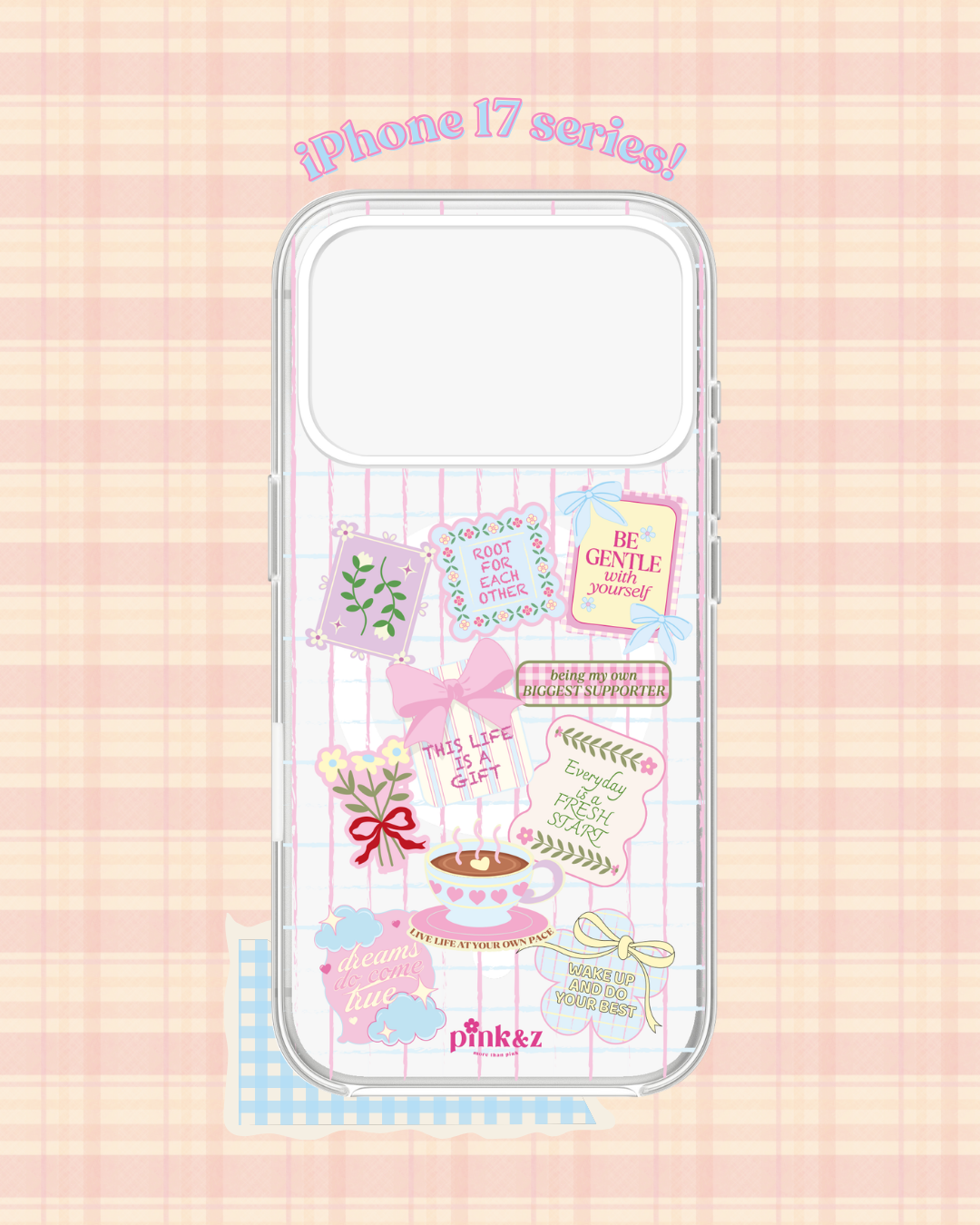 Quote Stickers Transparent Impact iPhone Case