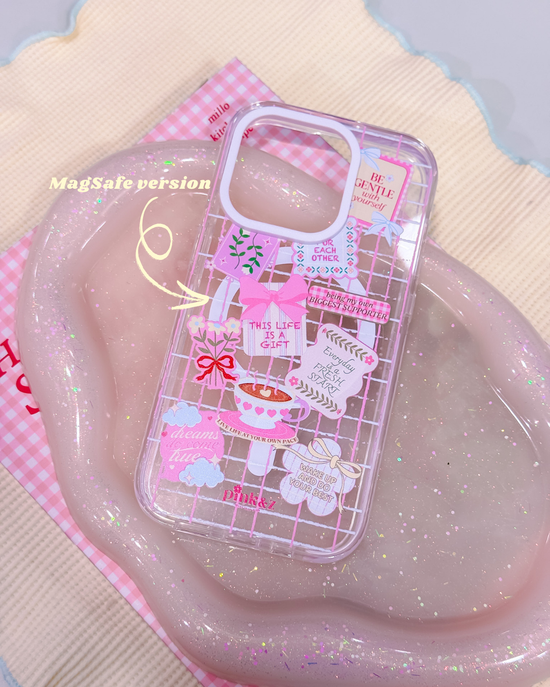 Quote Stickers Transparent Impact iPhone Case