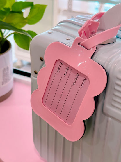 Pinky Bow Luggage Tag / Silicone Bag Tag