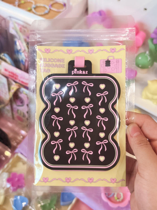 Pinky Bow Luggage Tag / Silicone Bag Tag