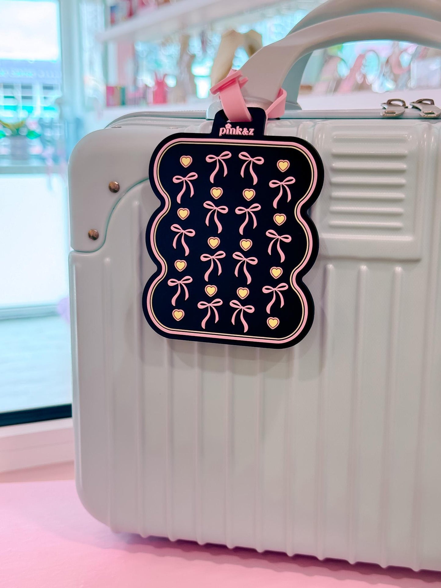 Pinky Bow Luggage Tag / Silicone Bag Tag
