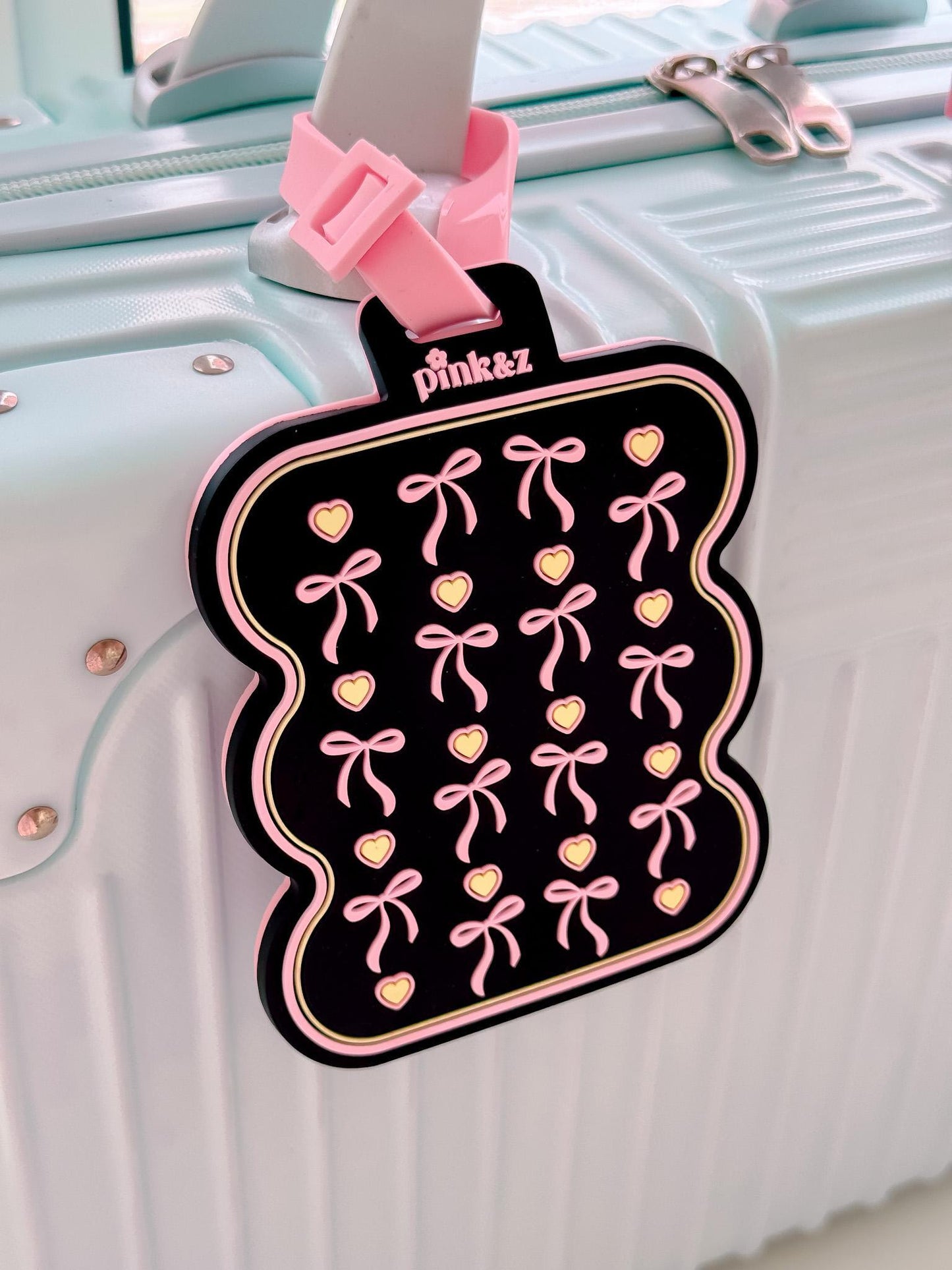 Pinky Bow Luggage Tag / Silicone Bag Tag
