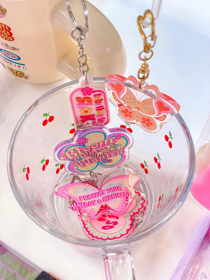 Novelty Acrylic Keychain / Quotes Keychain
