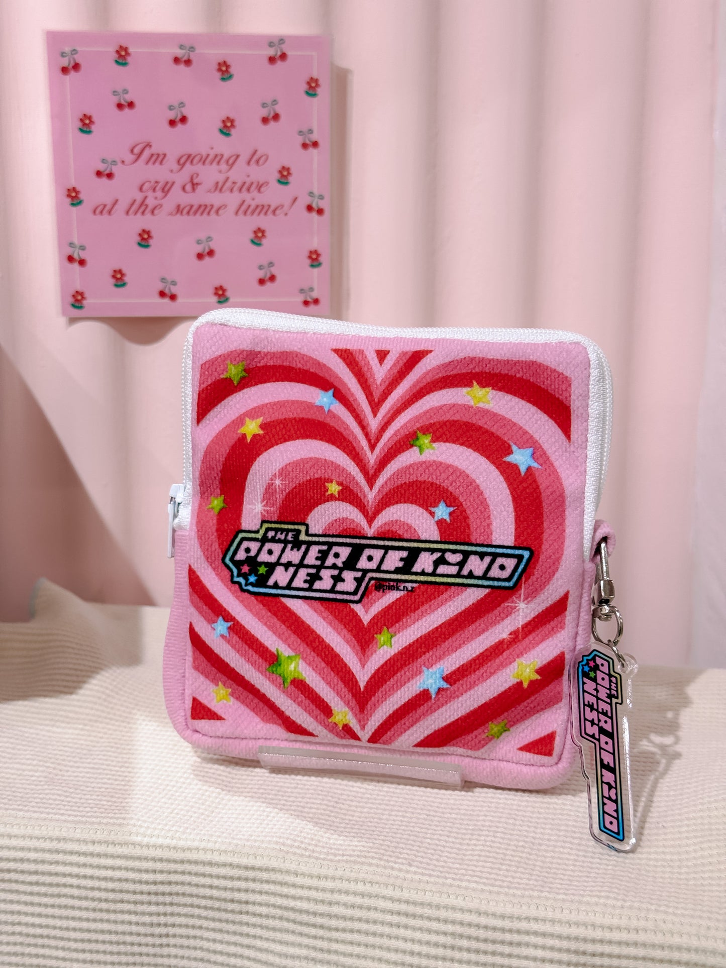 Pouch & Mini Keychain Set