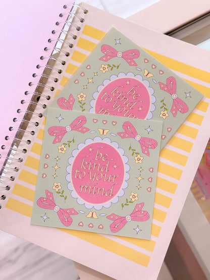 Spread Positivity Square Postcards