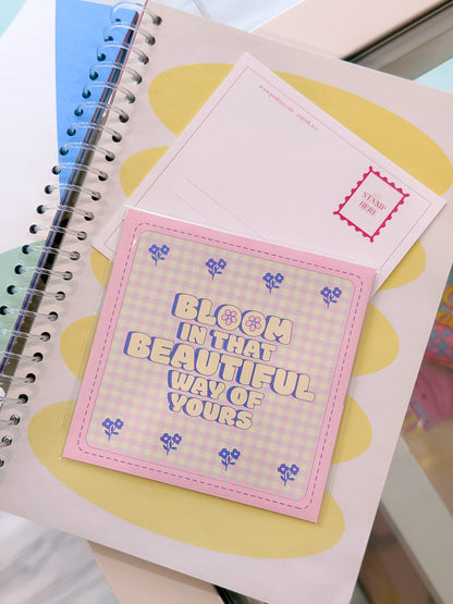 Spread Positivity Square Postcards