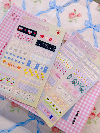 Washi Stickers (2 pieces)