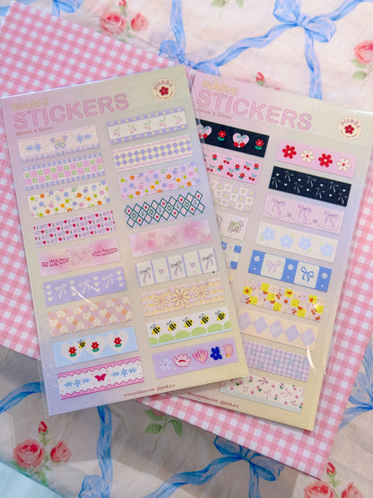Washi Stickers (2 pieces)