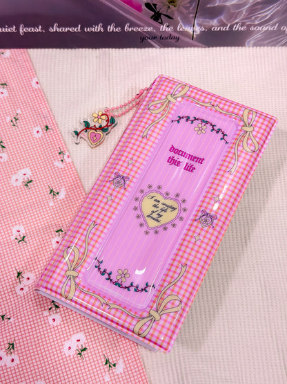 Puffy Long Photo Album with Keychain for 4-cut photos / Photo Booth Photo Album