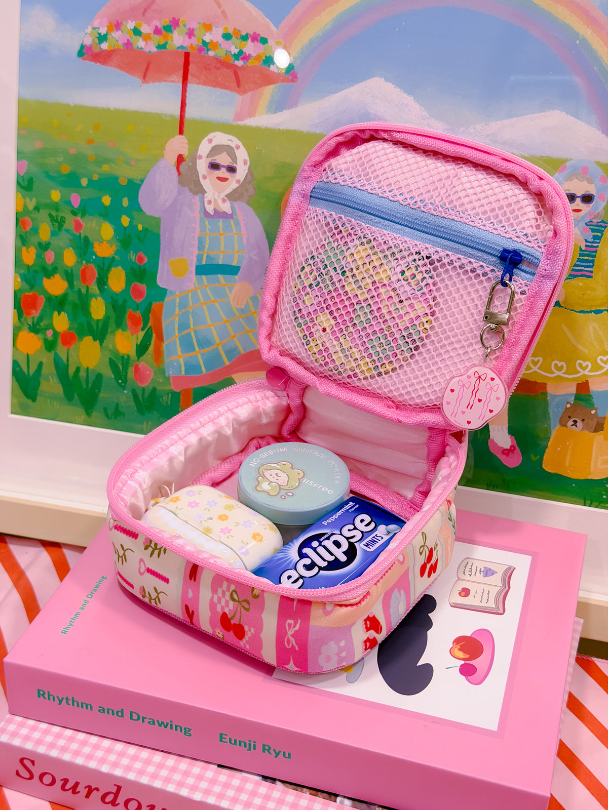 Enjoy Little Things Quilted Boxy Pouch