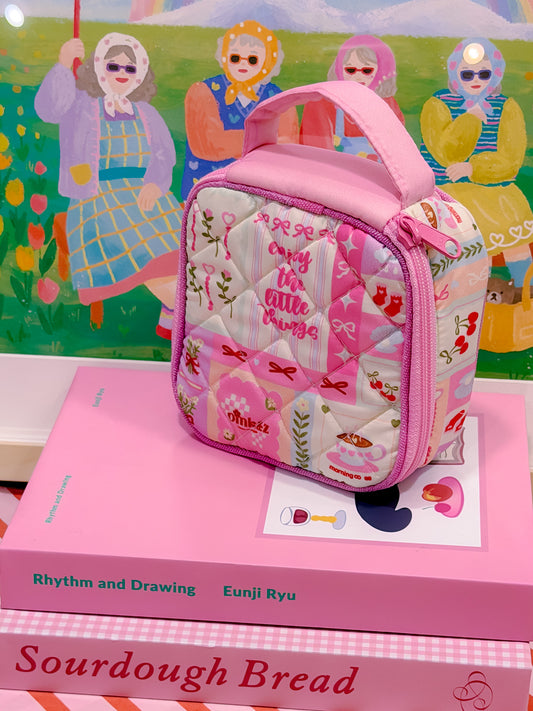 Enjoy Little Things Quilted Boxy Pouch