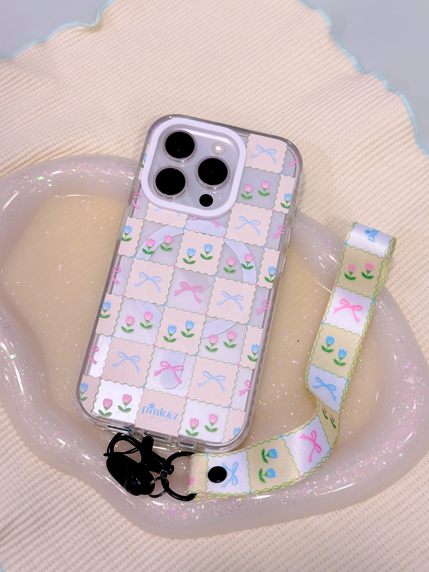 Tulip Bow Transparent Impact iPhone Case