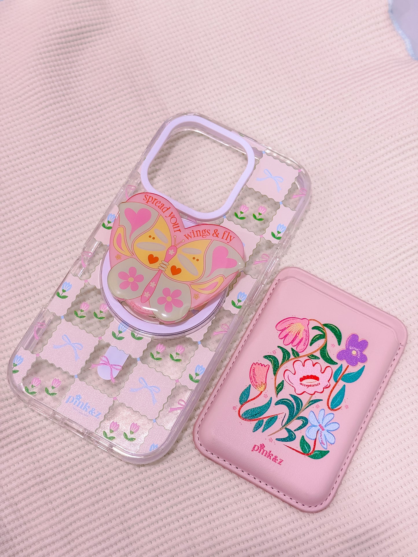 Tulip Bow Transparent Impact iPhone Case