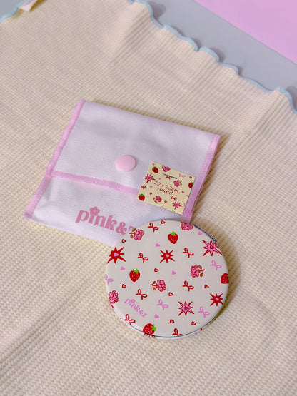 Double-sided Folded Pocket Mirror (comes with a pouch)