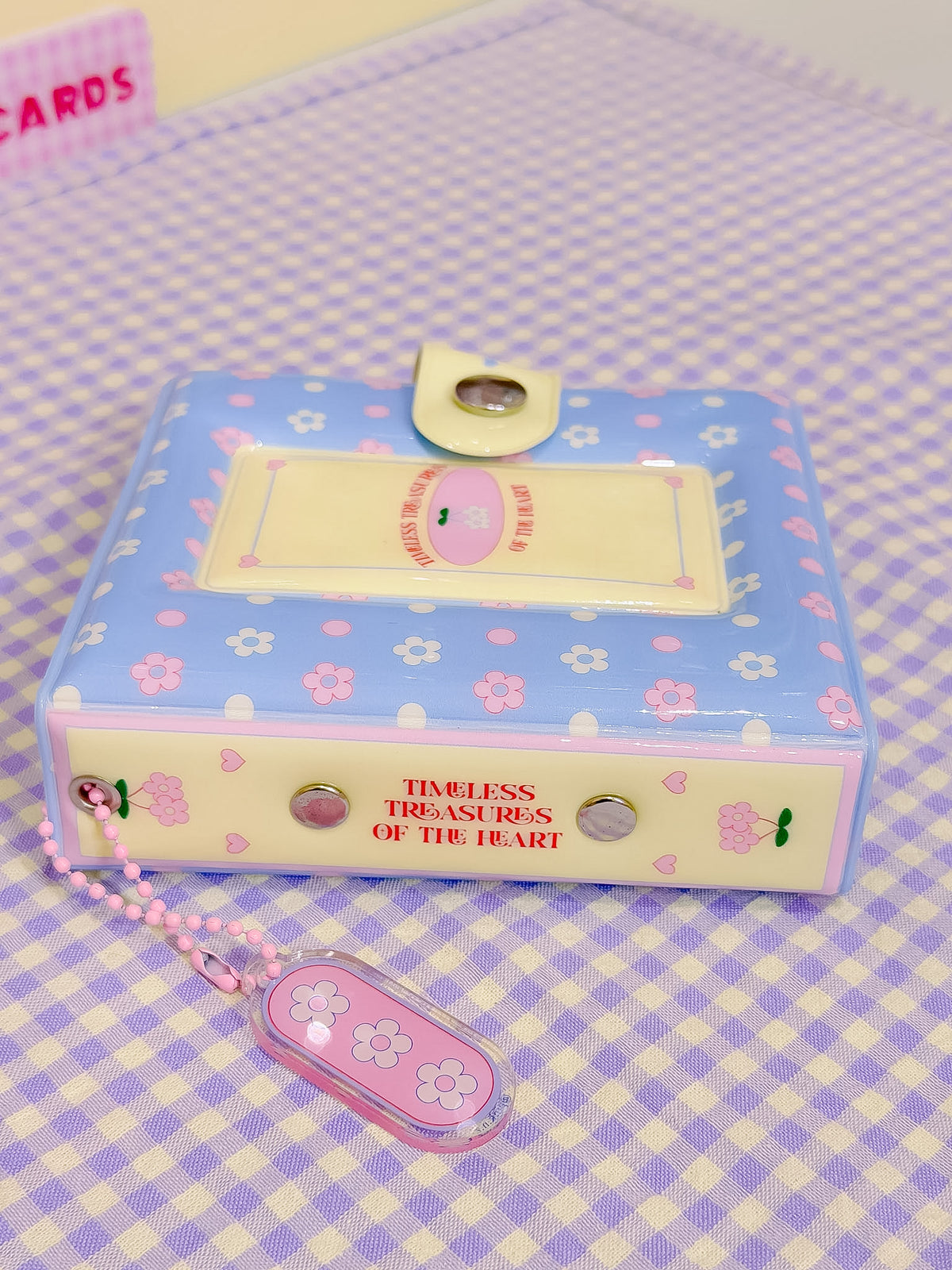 Periwinkle Flower Binder Album (with a mini keychain)