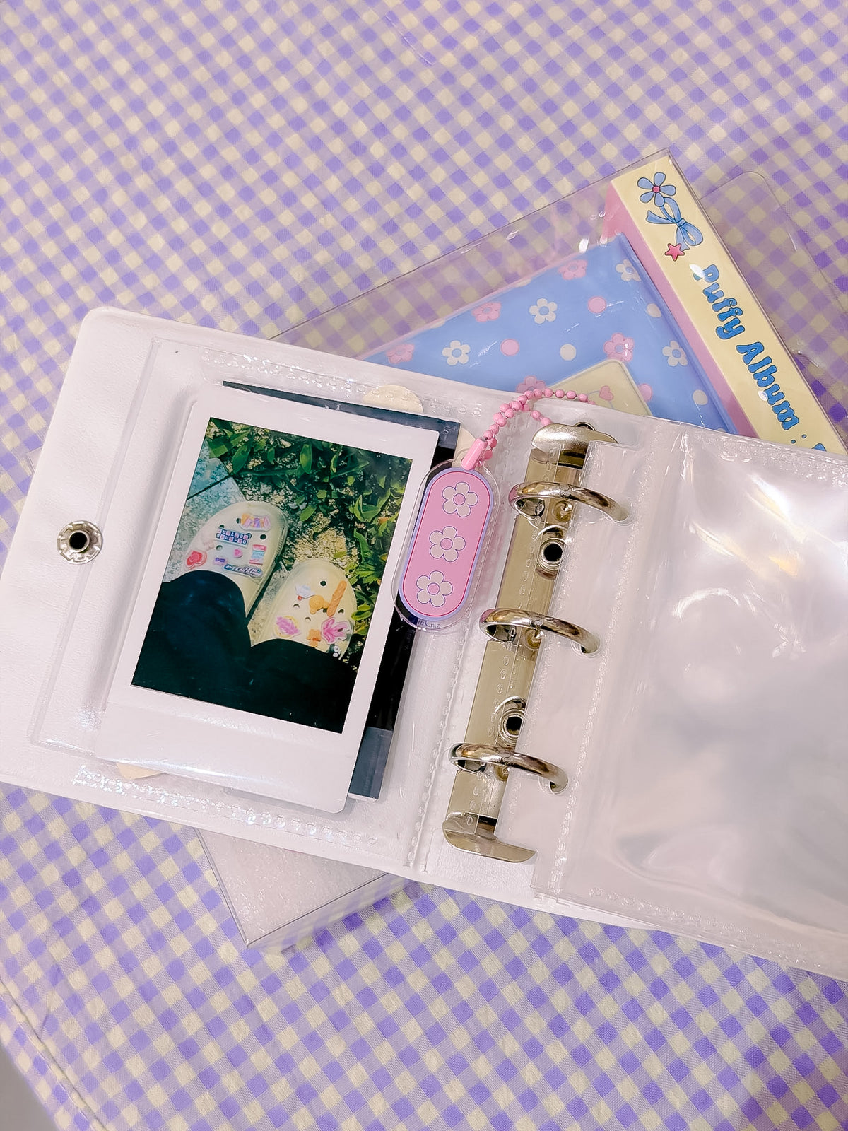 Periwinkle Flower Binder Album (with a mini keychain)